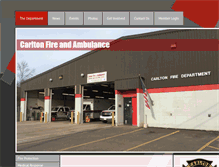 Tablet Screenshot of carltonfireambulance.com